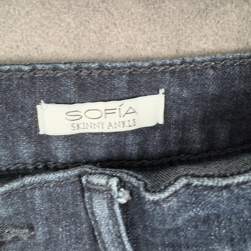 Sofia Jeans Skinny Ankle Womens 10 Blue Dark Wash Stretch Denim 4534 - Picture 4 of 8